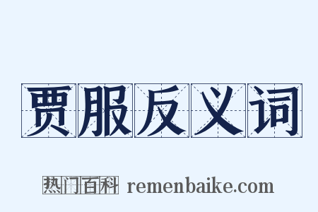 贾服反义词是什么意思的图片